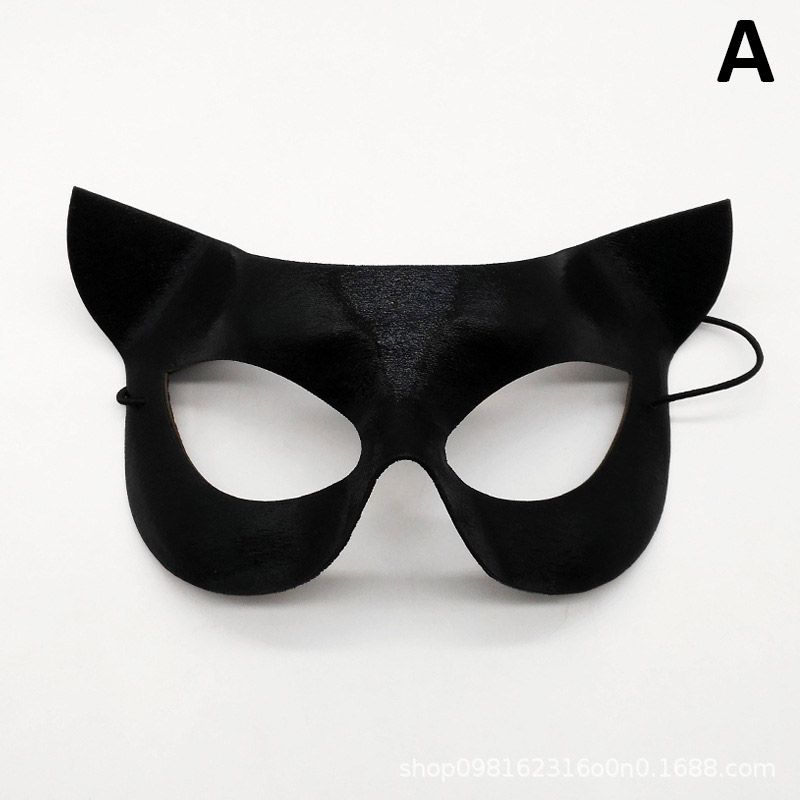 Máscara de zorro sexy para Halloween, máscara de encaje para ojos, máscara de animal, media cara, máscara de gato sexy para mujer, para pareja, baile de máscaras, juego de fiesta_voghion.com