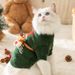 Autumn Winter Cat Elk Crossbody Bag Knitted Sweater Warm Two-Legged Halloween Small Medium Dog Pet Clothes_voghion.com