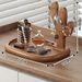 Entryway Storage Key Holder Ornament Solid Wood Hanging Desktop Tray Decorative Glasses Watch Display Rack_voghion.com