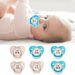Jinleiou Baby Pacifier Heart Shape Reusable Silicone Comfortable Grip Dummy Pacifier for Household_voghion.com