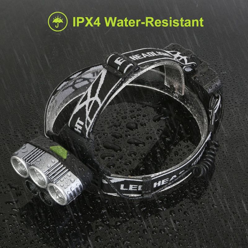 Rechargeable Headlamp 20000 Lumen LED Headlight 6 Modes Headlamp Flashlight For Camping Cycling Hiking Hunting Emergency_voghion.com