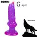 Simulazione Lupo Enorme Dildo Spina Anale Stimola e Ano Morbido Fallo con Ventosa Grande Cazzo S_voghion.com