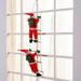Christmas Festive Santa Claus Hanging Ornament With Ladder - Sponge Filled Decor For Home Tree (25cm/30cm/40cm/50cm/60cm/90cm/120cm)_voghion.com
