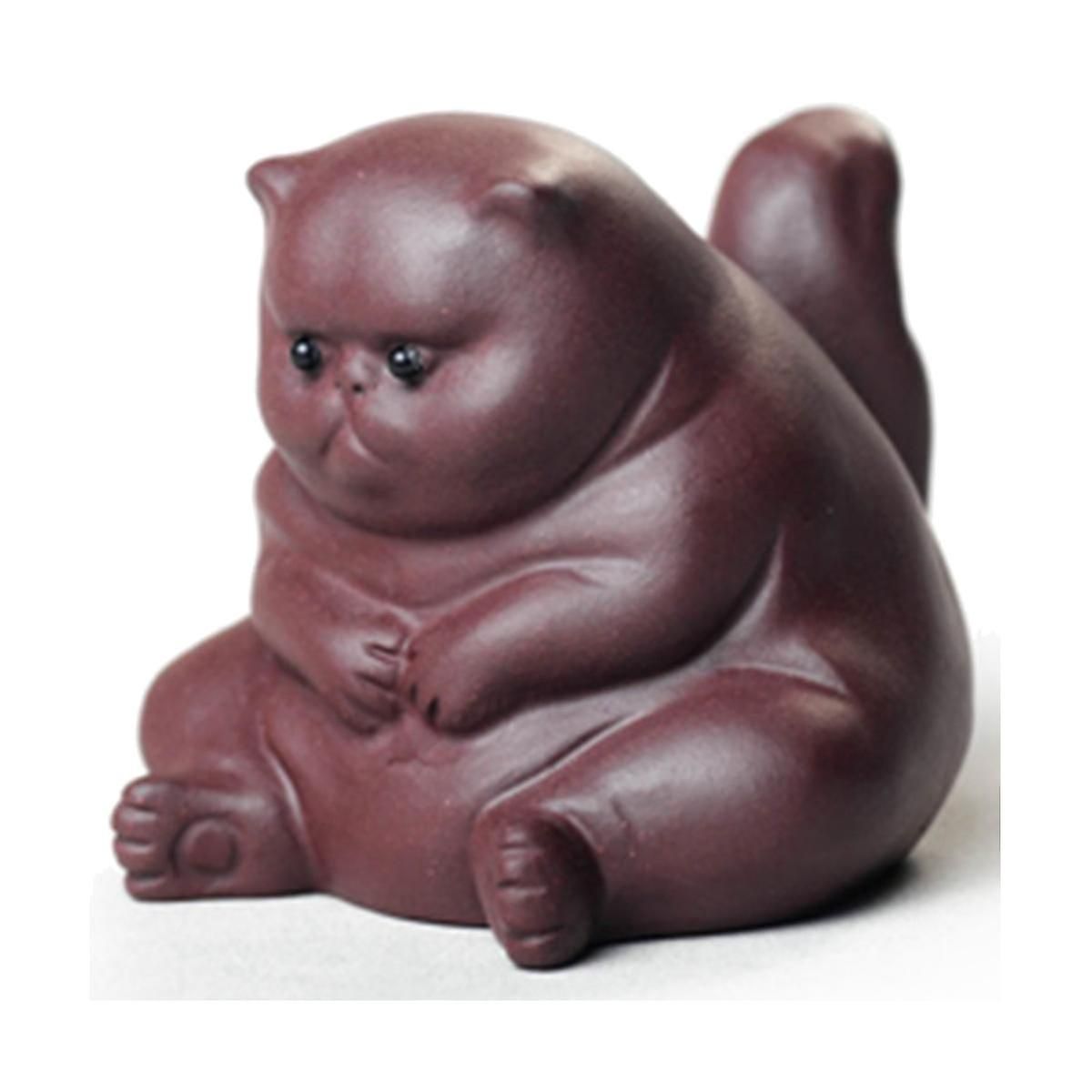 Tekæledyr Vred Ulykkelig Kæledyrsfigur, Sød Tepynt Tilbehør, Dekoration Til Tebord Skrivebord Te_voghion.com