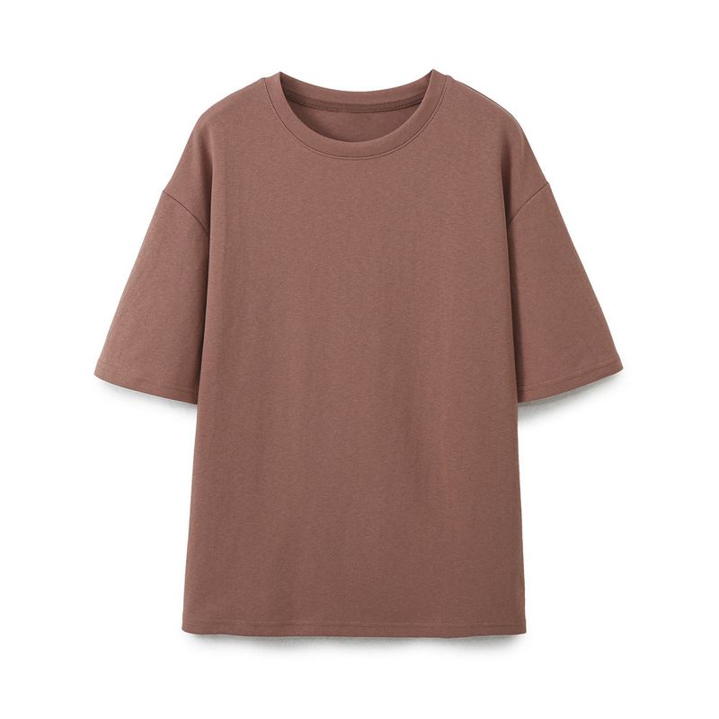 Women's clothing 2024 summer new item women's washed double-sided cloth T-shirt+pants_voghion.com