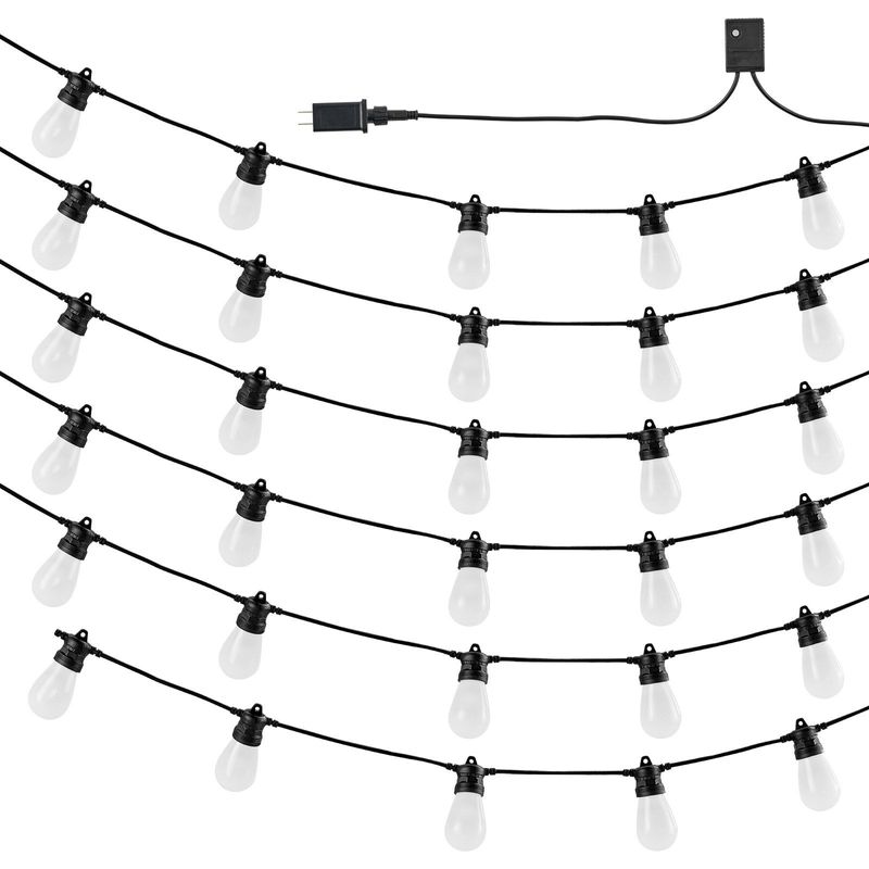 100FT RGB Outdoor String Lights Waterproof Patio Lights With APP Control_voghion.com