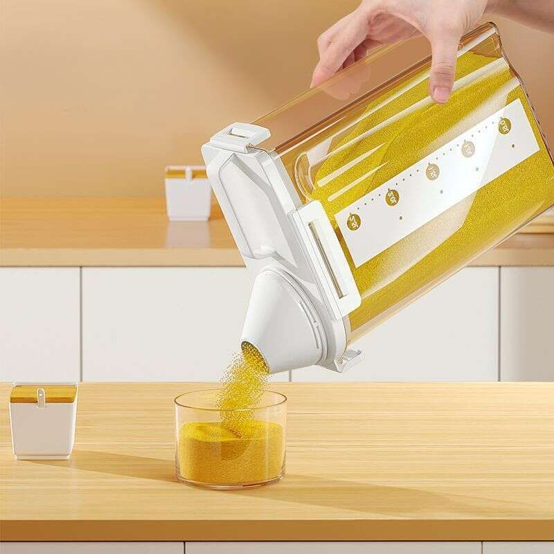 【6084 Kolekcja dla ludzi】 Dobre opakowanie dla gospodarstwa domowego, odporne na owady i wilgoć, szczelne pudełko na ziarna i_voghion.com