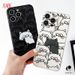 Realme 13 12 12x 11 11X 10 PRO PLUS sevimli yaratıcı siyah beyaz çizgi film hayvan kılıfı Kamera koruması darbeye dayanıklı kaymaz yumuşak kabuk_voghion.com