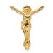 14k Polished Solid Risen Christ Chain Slide_voghion.com