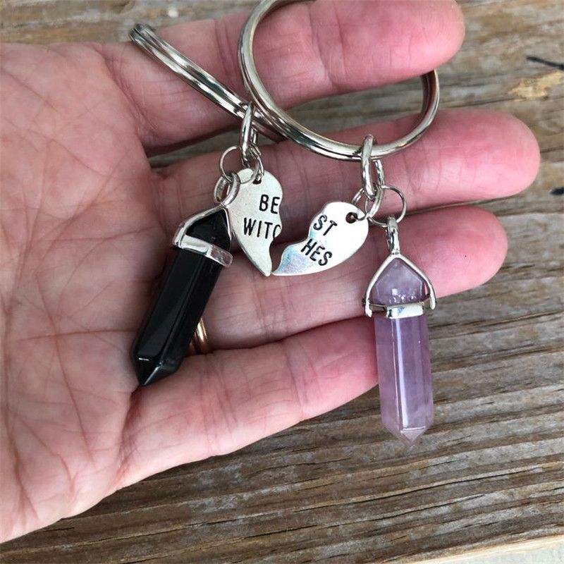 Education & Office Supplies Best Friend Key Ring Crystal Key Chain_voghion.com