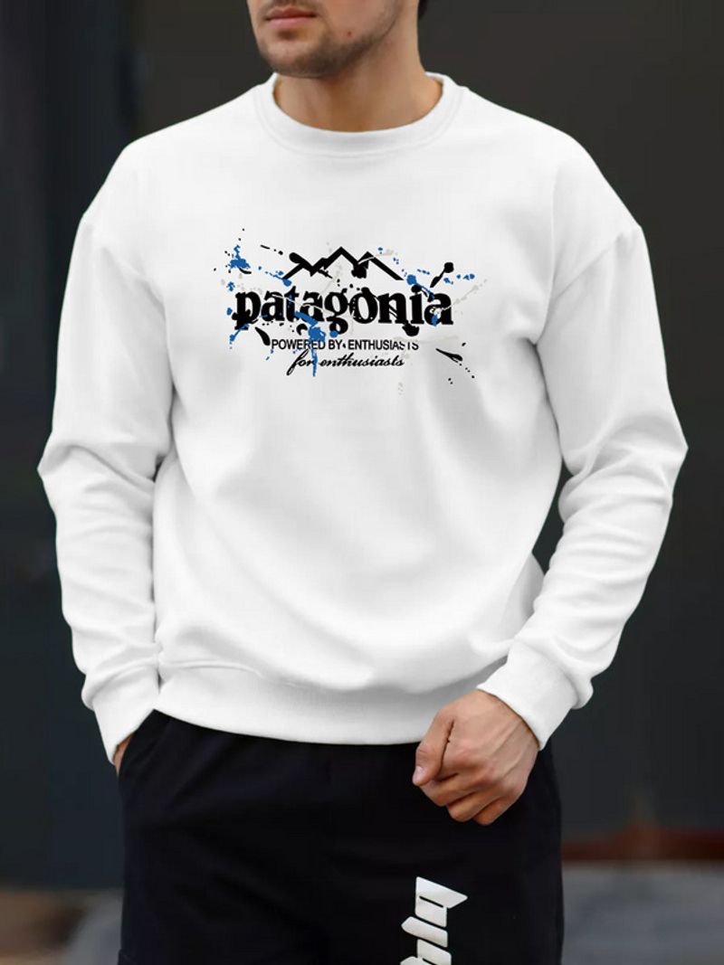 Artie Herretøj 2024 Ny Kraftig Anti-Bund Friturestegt Farve Distressed Vasket Terry Rund Hals Trendy Herretrøje_voghion.com