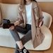 Autumn New Korean Hong Kong Style Women's Loose Medium To Long Thin Wind Coat Large Versatile Top_voghion.com