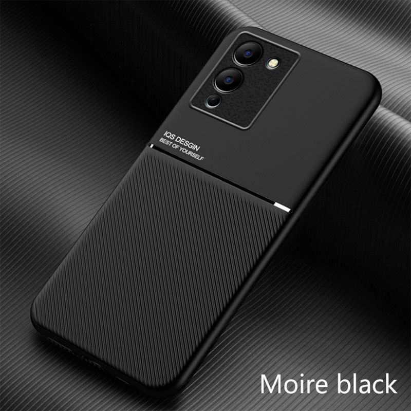 Pour Infinix Note12 Coque De Luxe Mat Coque De Téléphone Pour Infinix Note 12 G96 Cuir Silicone Housse Support Pour Voiture Protection Complète_voghion.com
