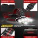USB charging 8LED strong bald head light COB outdoor multi-functional camping night fishing waterproof headlight_voghion.com