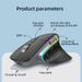 Souris de jeu ergonomique sans fil Bluetooth + 2,4 GHz, rechargeable, 12 couleurs, LED RVB, pour ordinateur portable et iPad_voghion.com