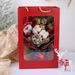 Ramo de flores preservadas de piñas navideñas - Flores naturales y secas mixtas | Caja de regalo creativa hecha a mano | Regalo navideño para decoración del hogar_voghion.com