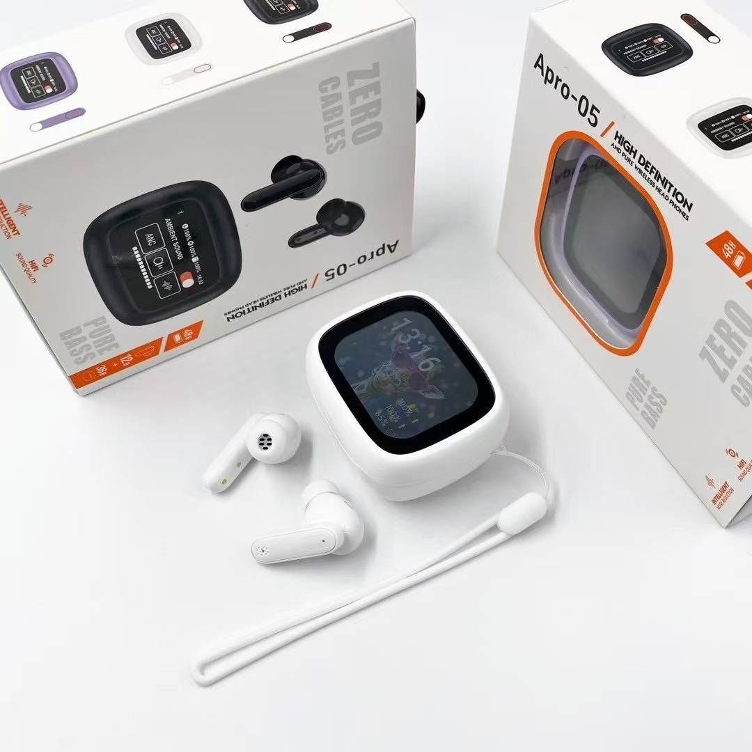 New Wireless Headset Earbuds Headphones Noise Cancelling Headset Deep Bass Long Battery Wireless Headphones with Mic for iPhone/Android_voghion.com