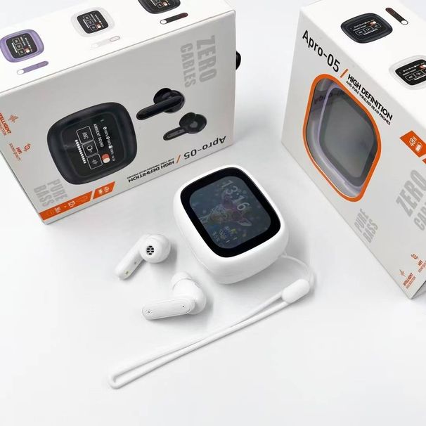 New Wireless Headset Earbuds Headphones Noise Cancelling Headset Deep Bass Long Battery Wireless Headphones with Mic for iPhone/Android_voghion.com