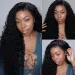 Kinky Curly Lace Front Human Hair Wig 4C Edges Baby Hair Natural Hairline 180% Density_voghion.com