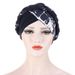 Two-color floral fabric splicing short braid forehead and forehead cross braid hat multi-color turban hat Indian hat_voghion.com