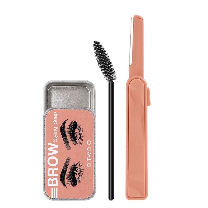 Styling Gel Eyebrow Brows Waterproof Long-Lasting 3D Feathery Wild Brow Styling Cream with Eyebrow Scraper_voghion.com