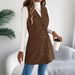2025 Autumn Winter Solid Color Double-Breasted Pocket Corduroy Long Vest Coat Women's Fashion_voghion.com
