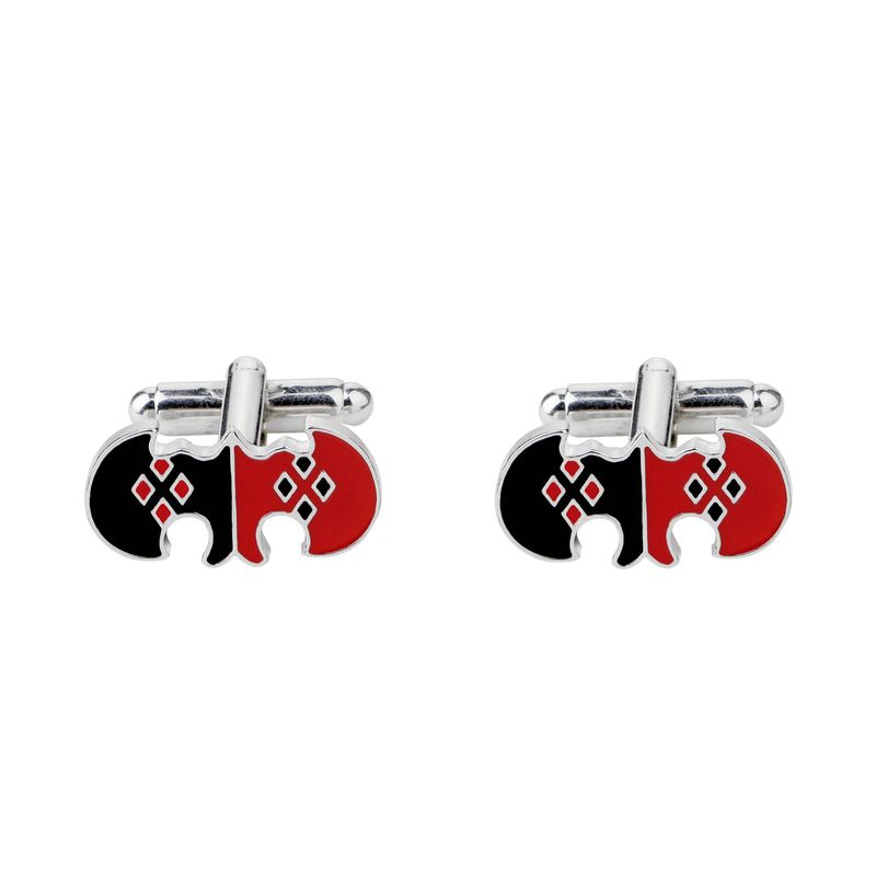 new inlaid crystal cufflinks fashion dumbbell style couple shirt cufflinks_voghion.com