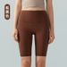 Elasticity Barely There Lycra Yoga Fitness For Women Tummy Control Peach Lift High Waist Line Sports Shorts Five Points_voghion.com