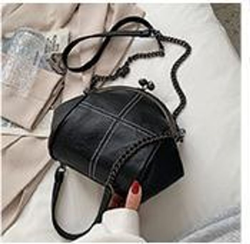Bolsa de mão simples de cor sólida, bolsa de moedas de mão de grande capacidade, bolsa de ombro transversal para celular_voghion.com