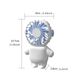 Mini-Ventilator mit Cartoon-Astronauten-Motiv; wiederaufladbarer USB-Ventilator; tragbarer persönlicher Ventilator für unterwegs; tragbarer Mini-Taschenventilator_voghion.com