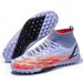 Scarpe da calcio alte TF per ragazzi e ragazze, tacchetti per allenamento e campi in erba, scarpe da calcio per ragazzi_voghion.com