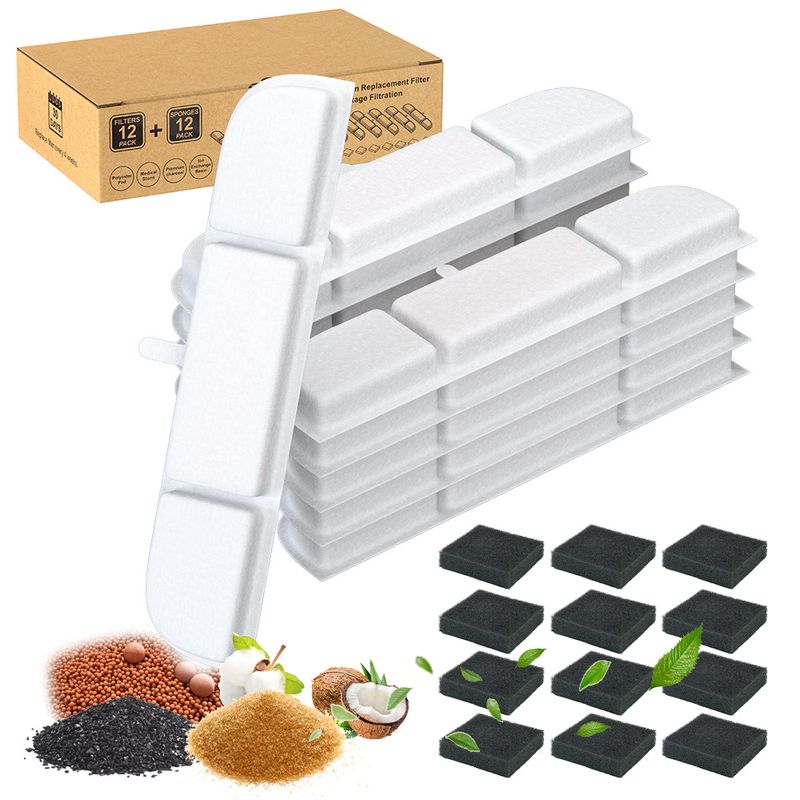 Pet Water Dispenser Cartridge Cat Dog Cotton Coconut Shell Activated Carbon Filter Sheet_voghion.com