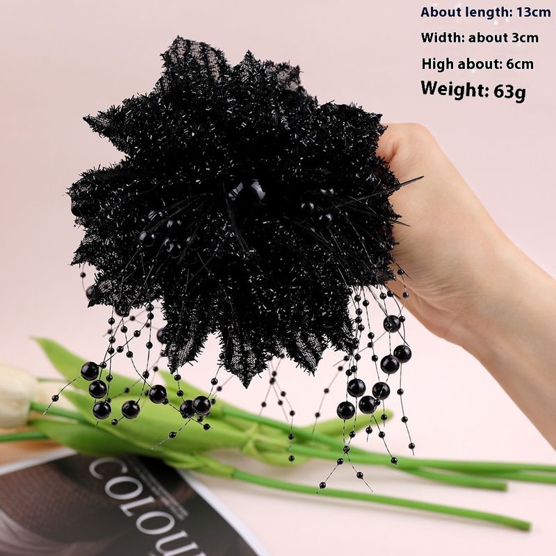Fiume di stelle scintillanti ~ Ciondolo scintillante Rete per catturare gli squali con retro rosso Quantità di fiori per la testa Accessori per capelli_voghion.com