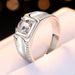 Anello da uomo in argento sterling 925 di lusso con moissanite da 1 carato_voghion.com