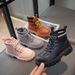 Schuhe Martin 2024 Frühling und Herbst Neue Stilvolle Single Girls' Britische Kurze Weiche Sohlen Rutschfeste Kinder Lederstiefel_voghion.com