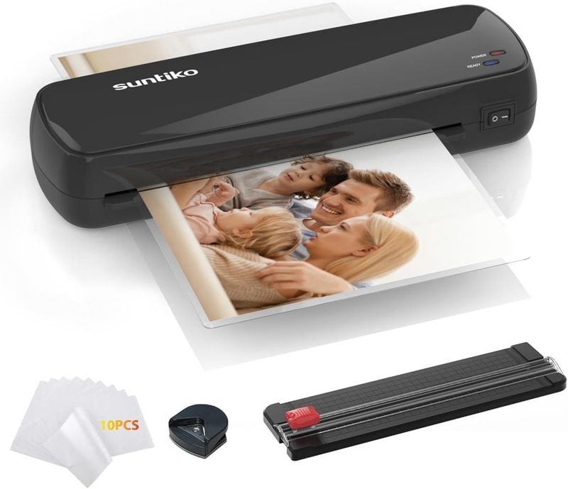 Versatile Laminator Machine,It Has Quick Warm Up, Fast Laminating Documentation And Photos, Increases Their Long Term Color Preservation. Suitable For Family, Office And School A4/A5/A6 Size_voghion.com