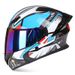 Motorcycle helmet Men's Fall full helmet Double lens uncovered helmet Four seasons universal riding Half helmet_voghion.com