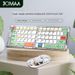 Clavier pliable Bluetooth 2,4 GHz, double fonction, transparent, coupe-vent, rechargeable, pour voyage d'affaires, bureau, mini-clavier, souris_voghion.com