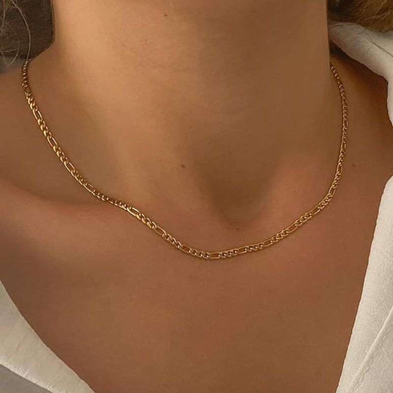 Minimalist Fashion Versatile High-End NK3:1 Necklace Exquisite Hip-Hop Cuban Clavicle Chain_voghion.com