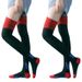 Calzini da calcio, calzini sportivi professionali a compressione al ginocchio, da donna, per fitness, corsa, salto, calzini estivi a compressione sottile per gambe e polpacci_voghion.com