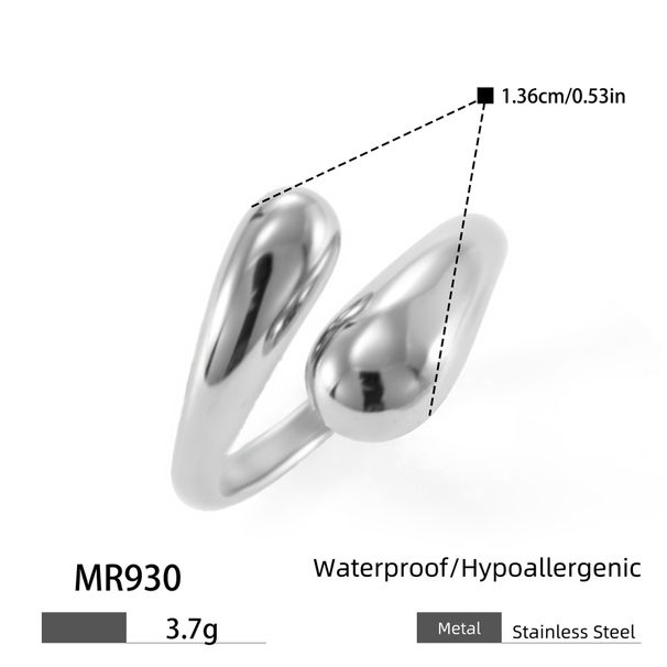 Titanium Steel Cross Ring - Simple & Retro Design (Irregular Shape, Smooth Finish, Fashionable Statement Jewelry)_voghion.com