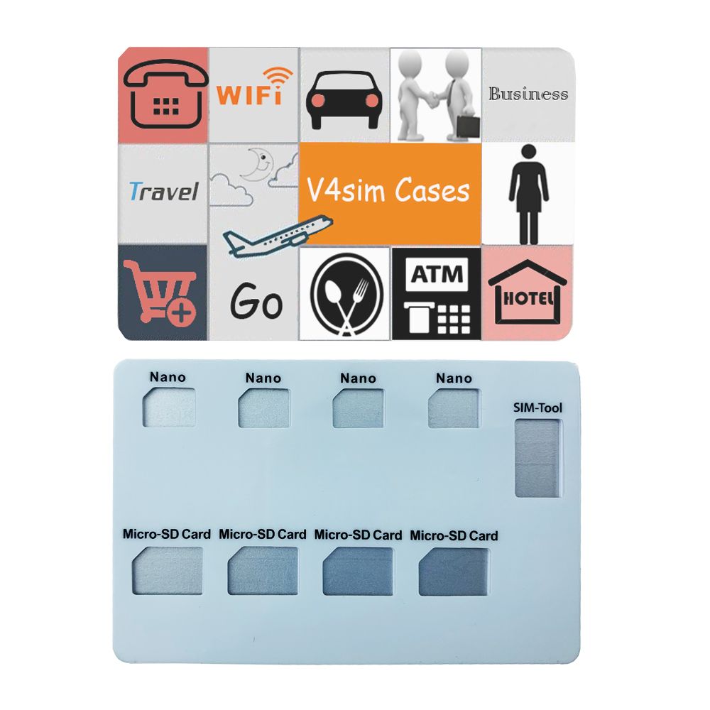 Oniwwertraff Qualitéit Nano TF Kaart Sammelkaarten Portable Handy Kaarte-Ophuelend Nadel Kosmetiktasch Rees am Ausland Anti-Verluer Späicherung_voghion.com