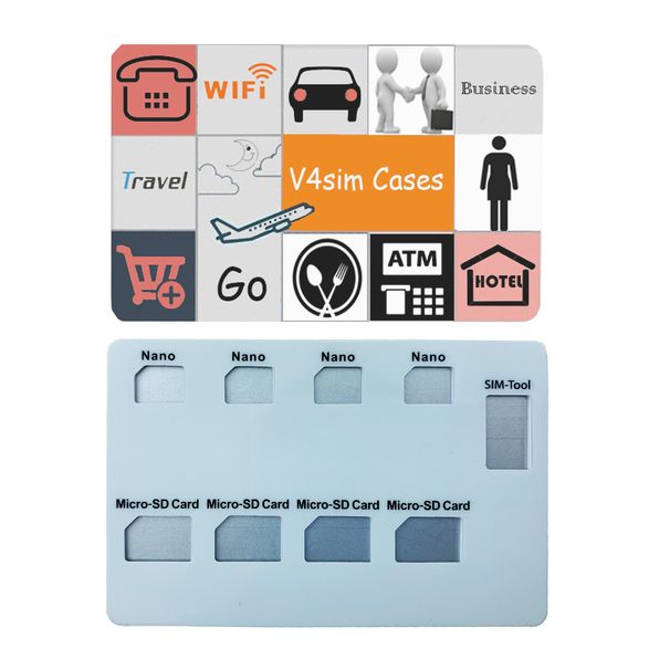 Oniwwertraff Qualitéit Nano TF Kaart Sammelkaarten Portable Handy Kaarte-Ophuelend Nadel Kosmetiktasch Rees am Ausland Anti-Verluer Späicherung_voghion.com