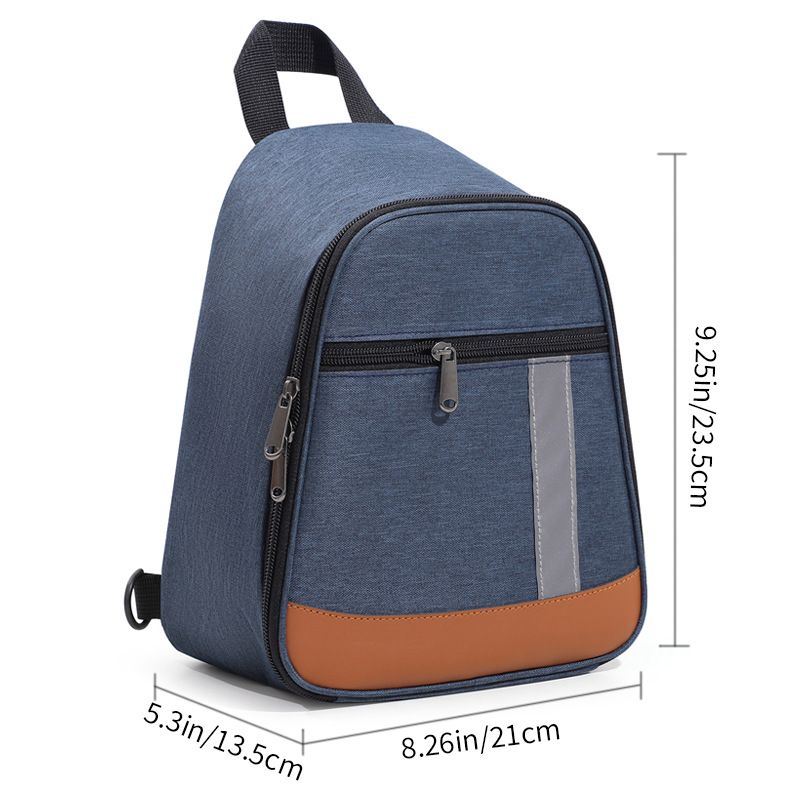 Insulated Lunch Bag For Cycling Thickened Aluminum Foil Thermal Food Carrier Waterproof Oxford Shoulder Bag Compact For Outdoor Commuting_voghion.com
