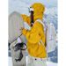 Ensemble de ski jaune Fuyan pour femmes, collection automne-hiver 2025, coupe-vent, imperméable et chaud, idéal pour le snowboard professionnel._voghion.com