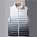 Autumn And Winter New 90 White Duck Down Lightweight Down Jacket Men's Casual Vest Color Gradient Warm Vest_voghion.com