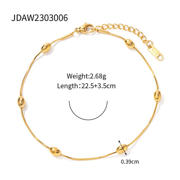 Cavigliera da donna in stile bohémien, versatile, semplice e colorata, con perline di semi, per spiaggia e spiaggia_voghion.com