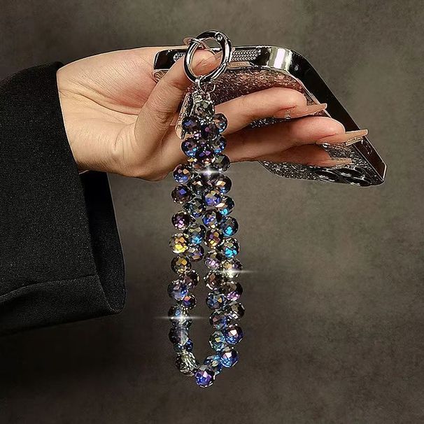 Luxury Crystal Bead Hand Chain Keychain Pendant_voghion.com