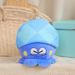 Adorable Blue Plush Octopus Cushion Soft Short Plush Animal Toy Ocean_voghion.com