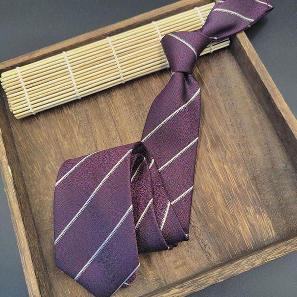 Cravatta da uomo, da 8 cm, in tessuto jacquard retrò, stile formale, casual, da ufficio, da impiegato statale, da matrimonio_voghion.com